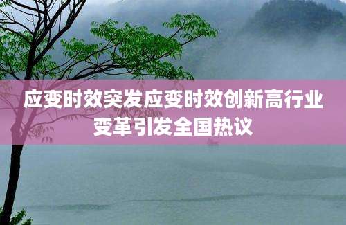 应变时效突发应变时效创新高行业变革引发全国热议
