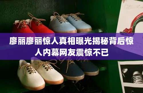 廖丽廖丽惊人真相曝光揭秘背后惊人内幕网友震惊不已