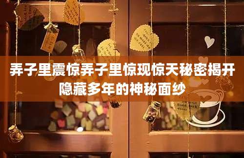 弄子里震惊弄子里惊现惊天秘密揭开隐藏多年的神秘面纱