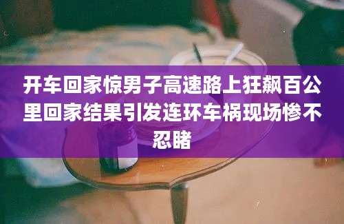 开车回家惊男子高速路上狂飙百公里回家结果引发连环车祸现场惨不忍睹