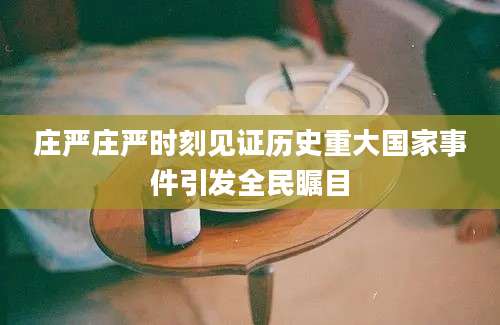 庄严庄严时刻见证历史重大国家事件引发全民瞩目
