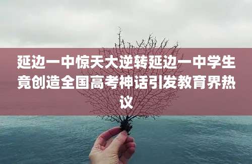 延边一中惊天大逆转延边一中学生竟创造全国高考神话引发教育界热议